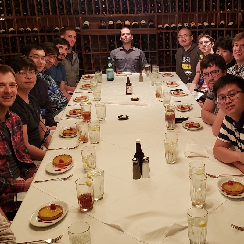 Lab lunch at the CVPR conference in Long Beach, June 2019