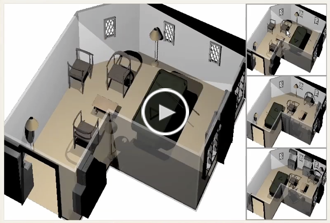 Interactive Furniture Layout Using Interior Design Guidelines