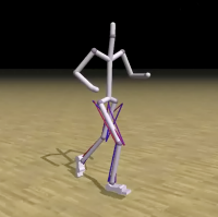 Optimizing Locomotion Controllers Using Biologically-Based Actuators and Objectives