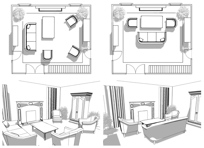Interactive Furniture Layout Using Interior Design Guidelines Vladlen 