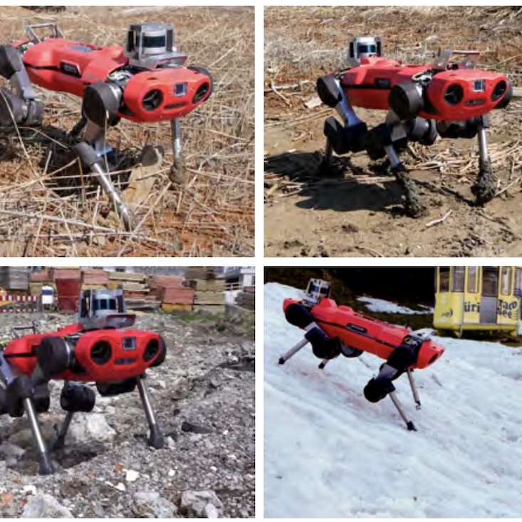 Learning Quadrupedal Locomotion over Challenging Terrain