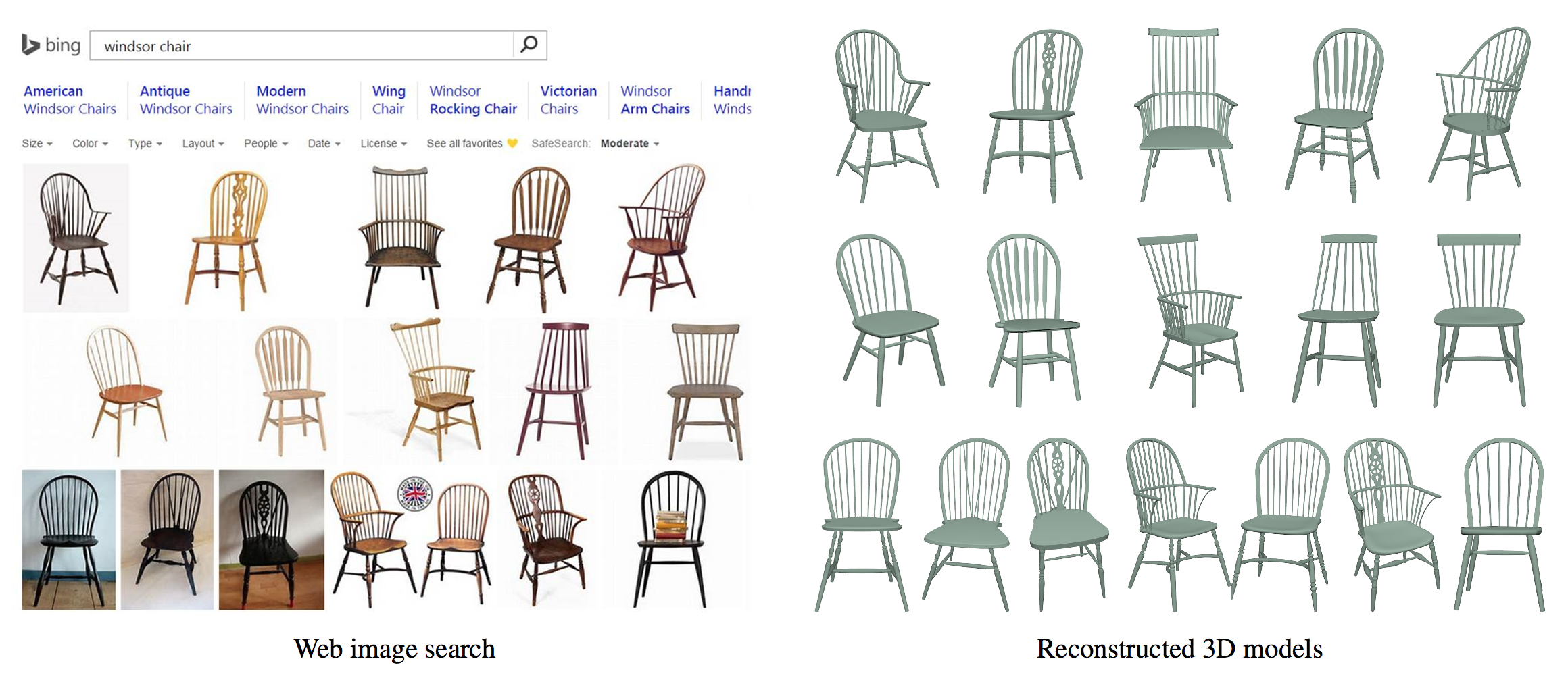 Single-View Reconstruction via Joint Analysis of Image and Shape Collections